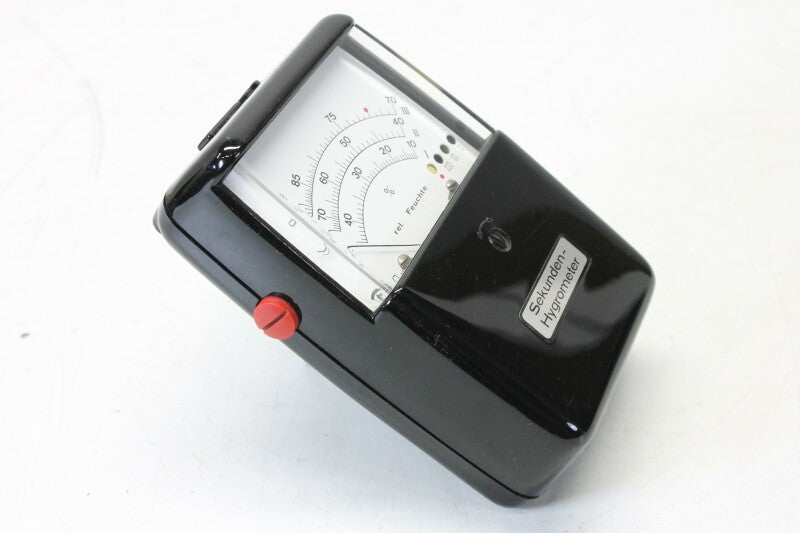 Gossen Seconds - Hygrometer in lederen etui