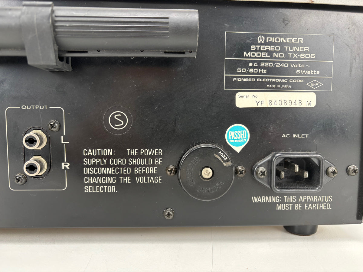 Pioneer TX - 606 stereo tuner