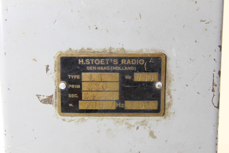 H. Stoet's Radio LT AC Voeding