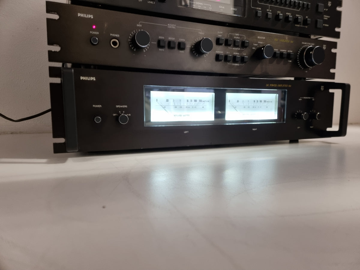 Philips 070 schakelunit - 180 tuner - 280 voorversterker - 380 DC-eindversterker - volledig nagekeken set