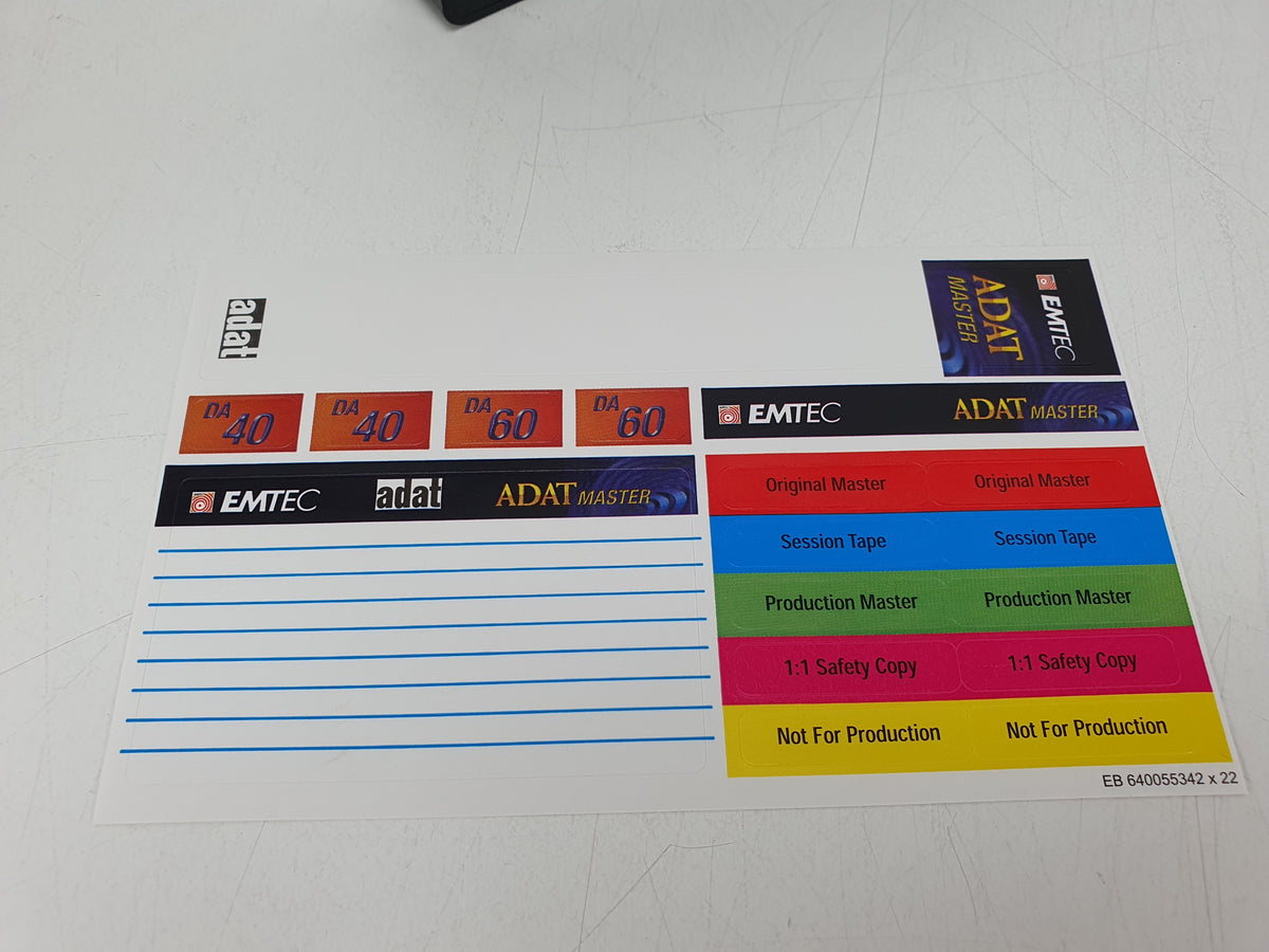 EMTEC ADAT Master DA 60 digital audio tape - NOS