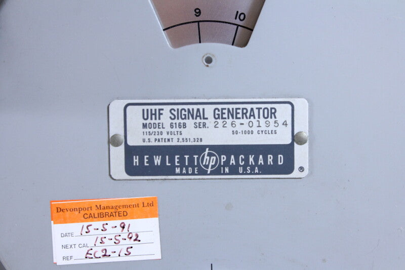 Hewlett Packard UHF Signaalgenerator Model 616B