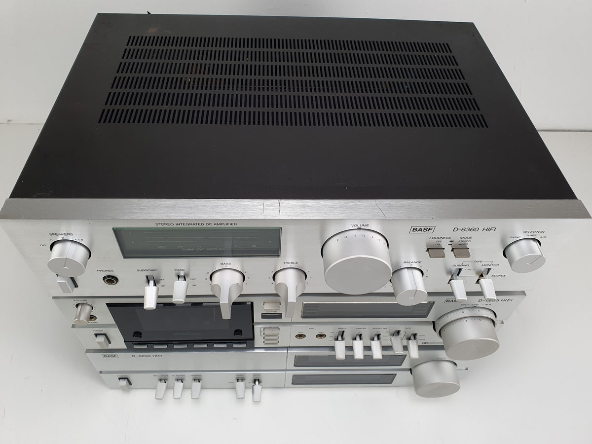 BASF Set D-6200 Tuner - D-6360 Stereo versterker D-6235 Cassettedeck