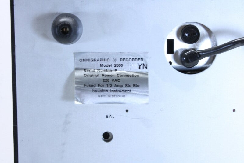 Houston Instrument Omnigraphic 2000 Recorder Met Handleiding En Stofkap
