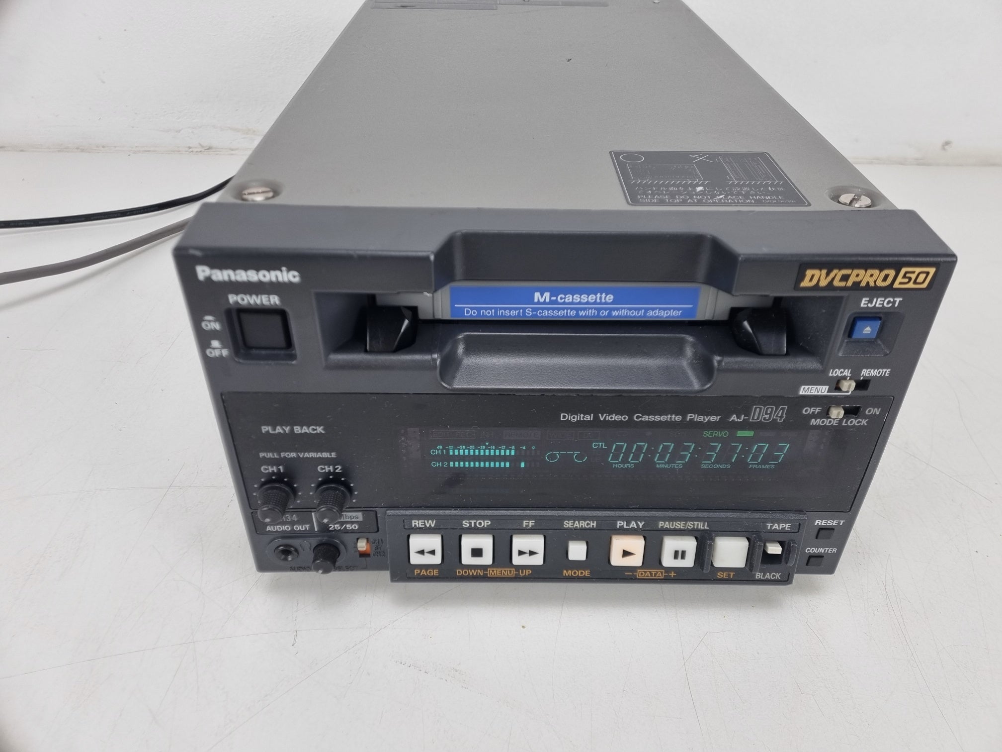 Panasonic AJ-D94 DVCPRO 50 Office Viewer - Volledig nagekeken (nr. 1)