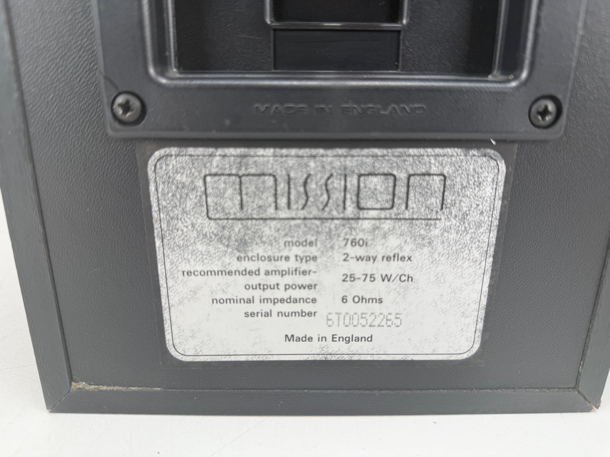 Mission 760I 2-Waysmal sized Bookshelf Speaker Set