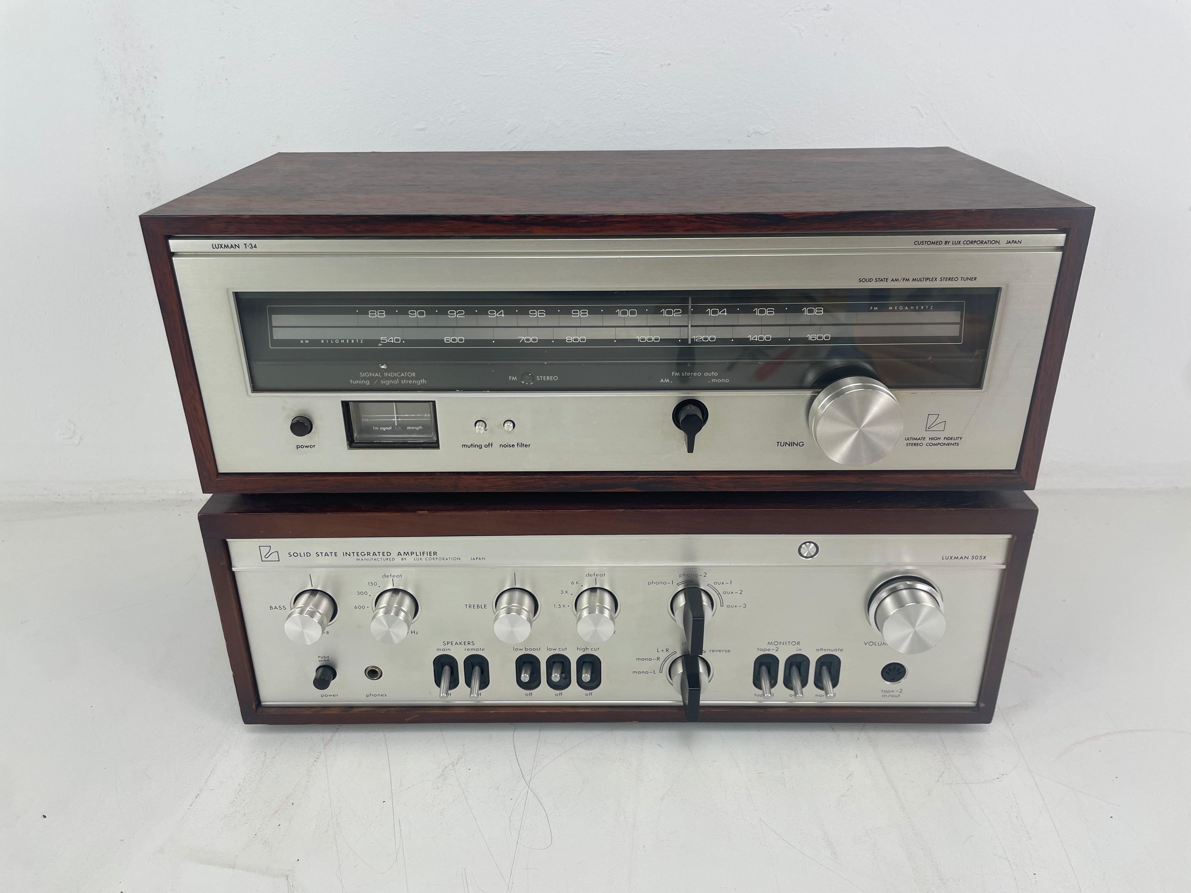 Luxman - SQ-505X/T34 - Stereo Amplifier/Tuner - Set - Used in Amsterdam Empire