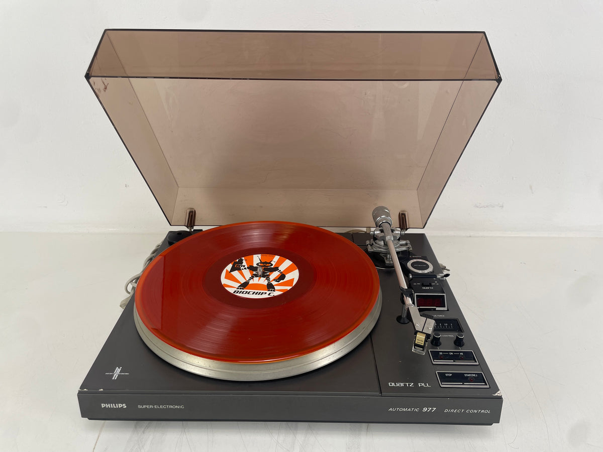 Philips – 977 – Automatic Quartz PLL Direct Control Turntable – Transport Secured - GP406