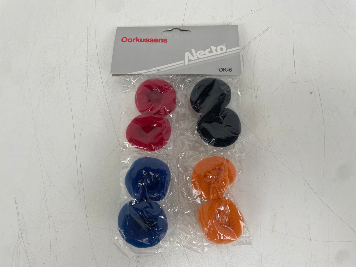 Alecto – OK-8 – Replacement Foam Pads – 4 Pairs / 8 Pieces – New Old Stock