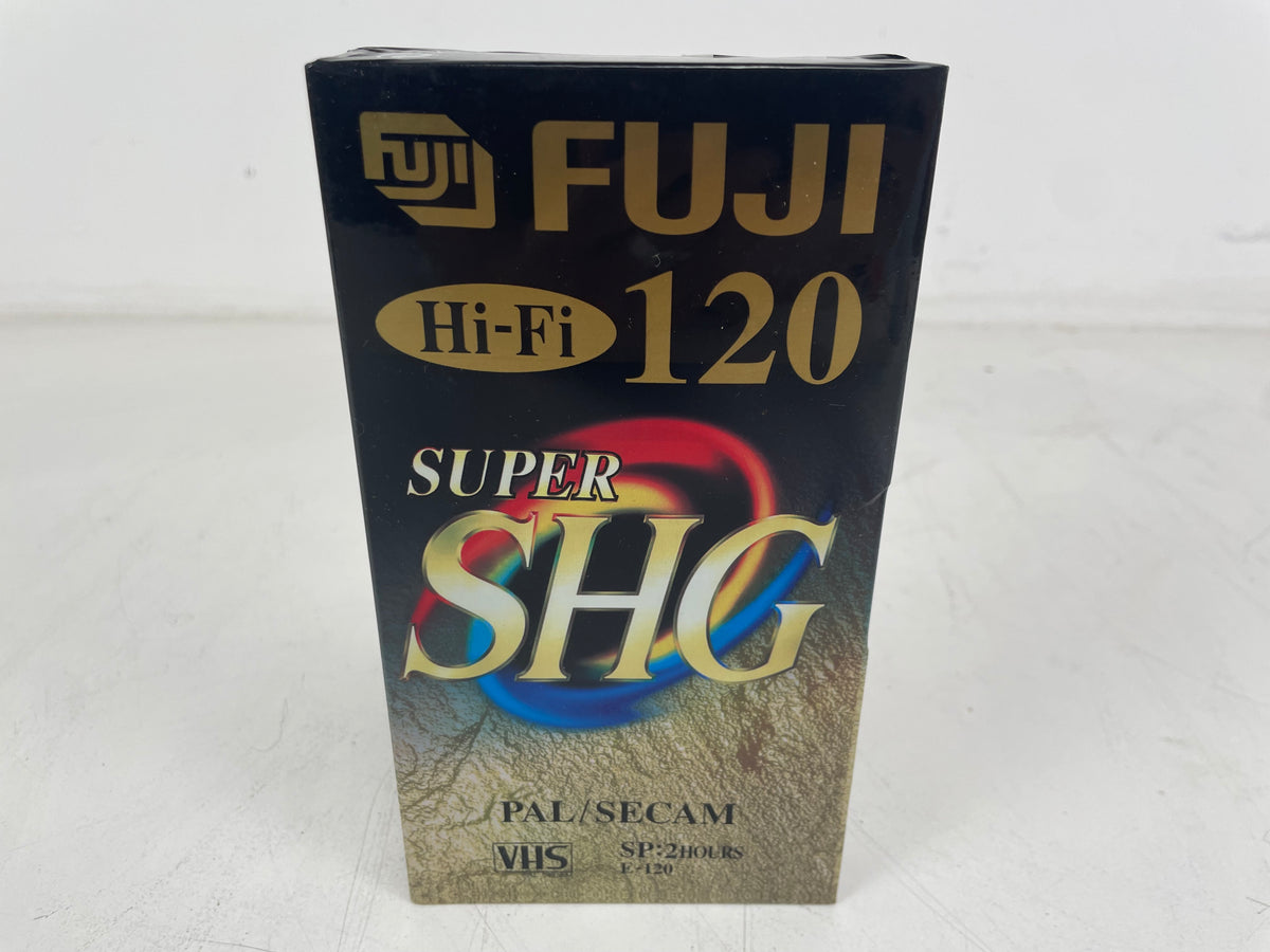 Fuji - SHG E-120 - Hi-Fi Super SHG - VHS Tape - PAL/SECAM - 120 - 2 Hrs - Sealed - NOS
