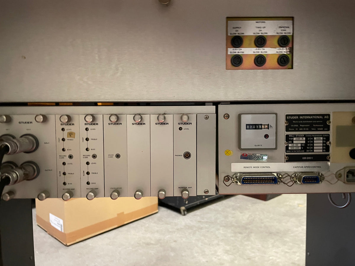 Studer – A80-R – Professional 2-Track Master Tape Recorder – With Console