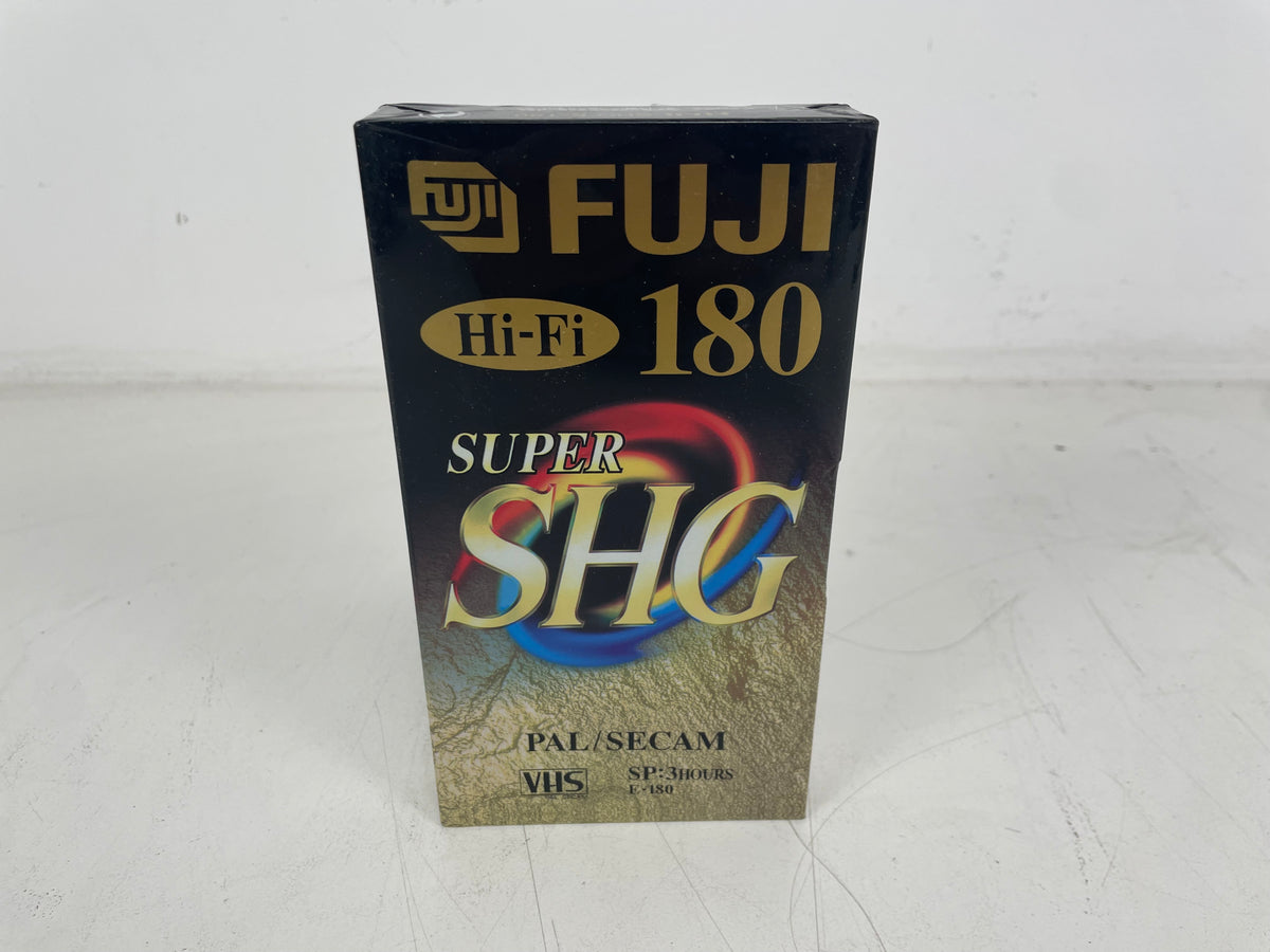 Fuji - SHG E-180 - Hi-Fi Super SHG - VHS Tape - PAL/SECAM - 180 - 3 Hrs - Sealed - NOS