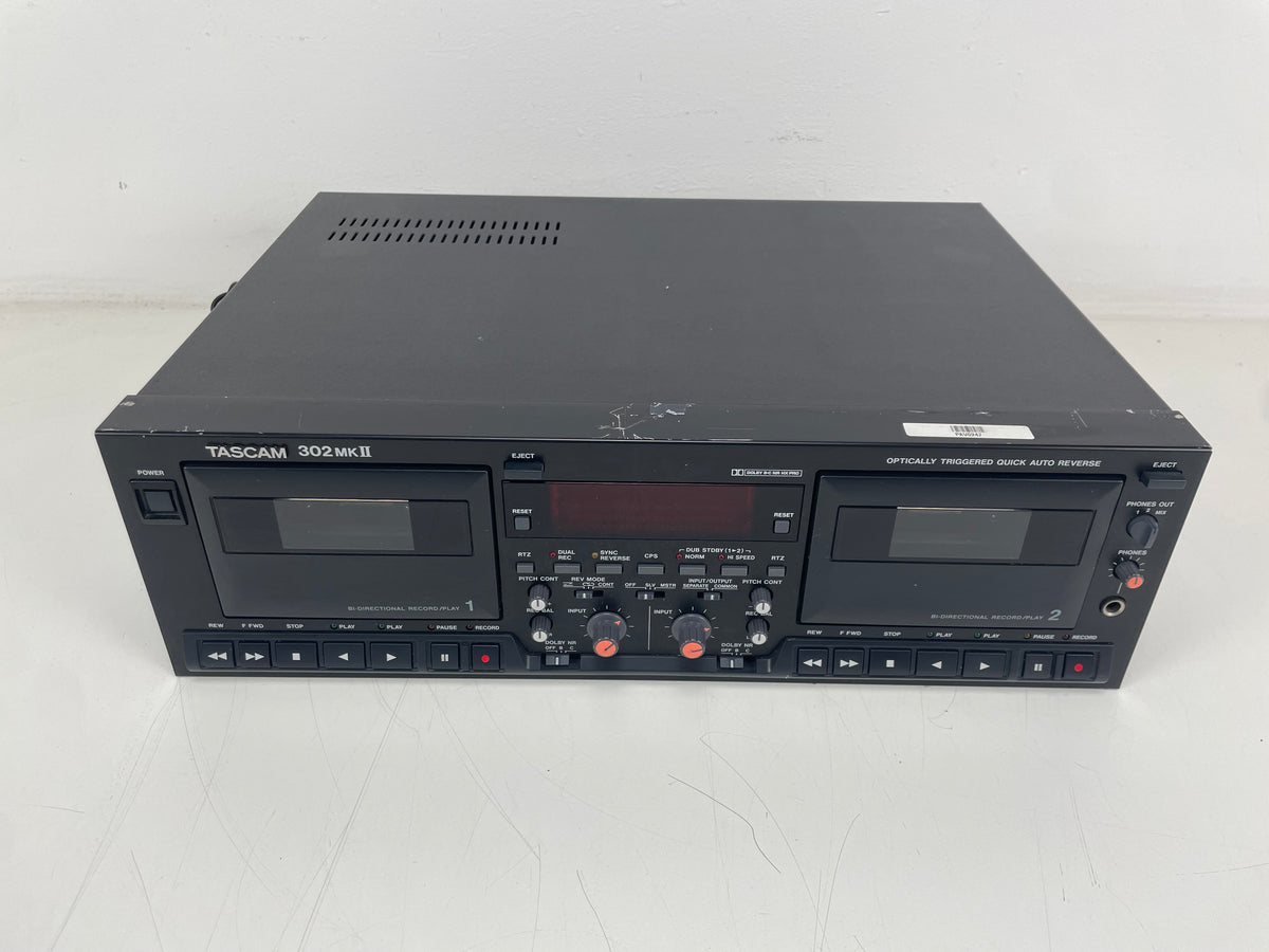 Tascam - 302 MK2 - Double Cassette Deck - 2-Head