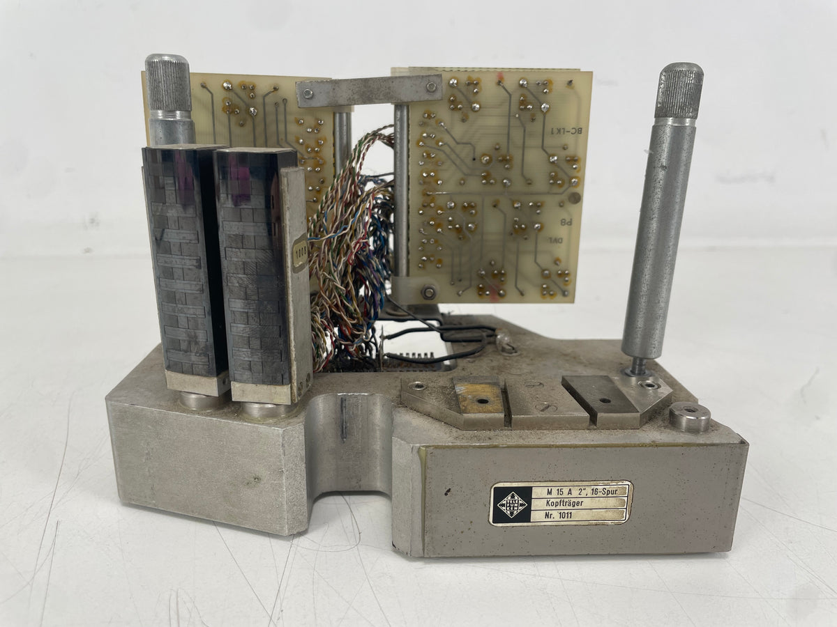 Telefunken – M15A – 2-Inch 16-Track Head Carrier Assembly - With Erase Heads