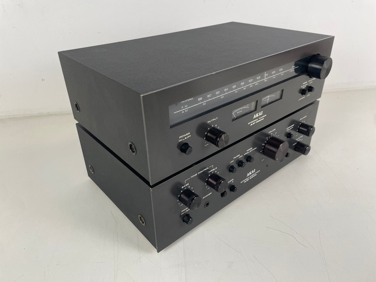 Akai - AT-2200/AM-2200 - Amplifier/Tuner Set - Serviced (Repaired/Cleaned)