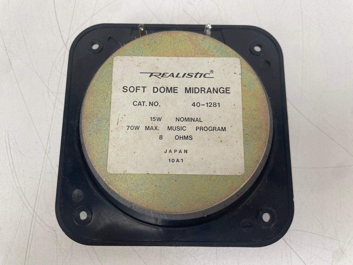 Realistic – 40-1281 – Soft Dome Midrange Speaker Driver – 8 Ohm – New Old Stock