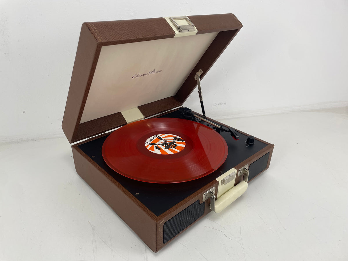Classic Phono (Lenco) - TT-33 Brown - Portable Phono Suitcase - Speakers Built-In
