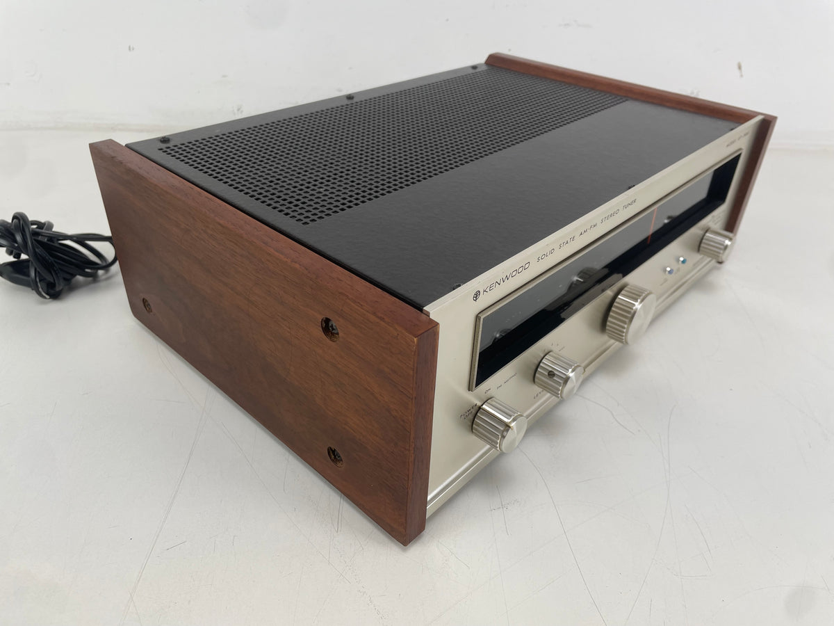 Kenwood – KT-7000 – Solid State AM/FM Stereo Tuner – Serviced (Wood Restained)