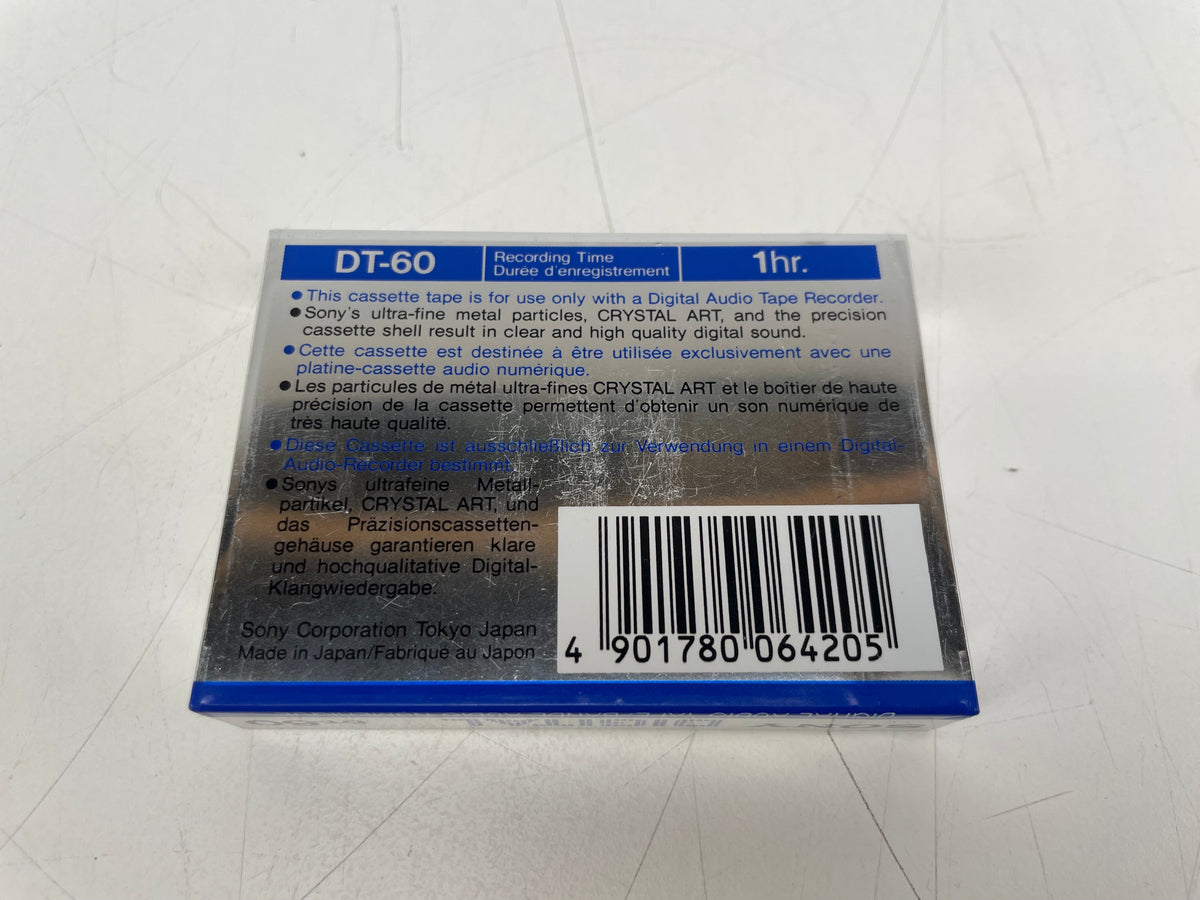 Sony - DT-60 - Digital - DAT-Tape - 60 Min - Sealed - NOS