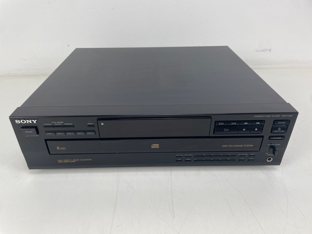 Sony - CDP-C335 - 5 Disc - Compact Disc Player - Inc. Remote - Fully Working (Rare)