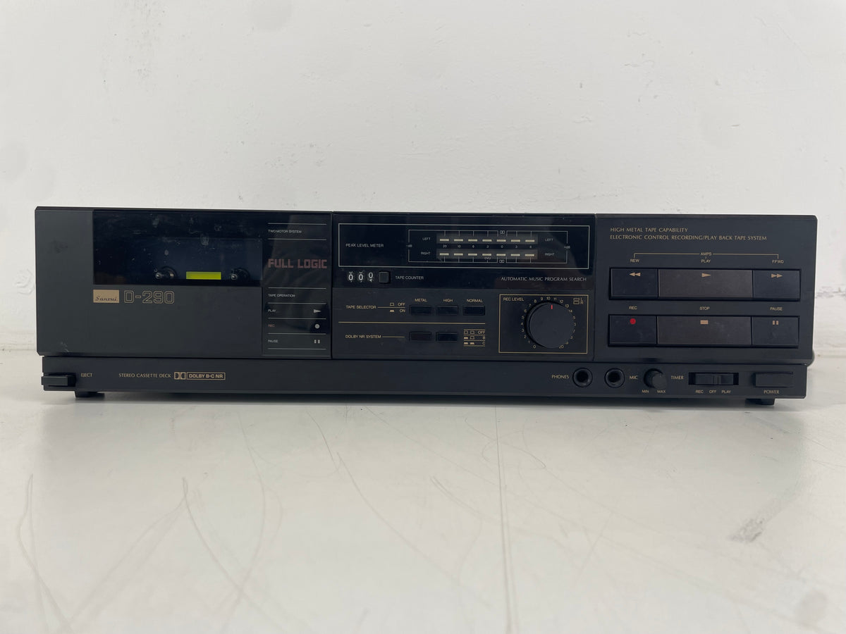 Sansui – D-290 – 2-Head – Stereo Cassette Deck – Serviced (New Belts/Heads Cleaned)