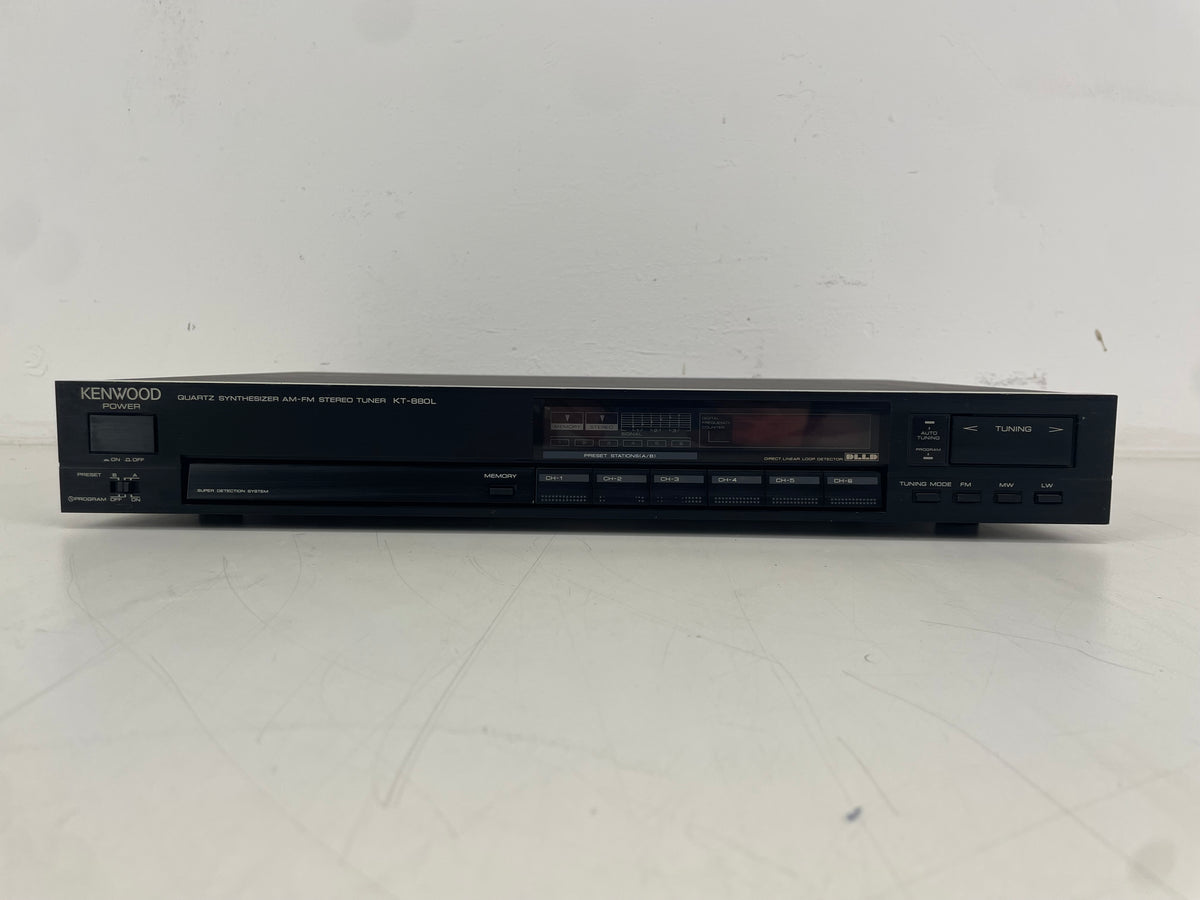 Kenwood – KT-880L – Quartz Synthesizer AM/FM Stereo Tuner – Serviced (Repaired)