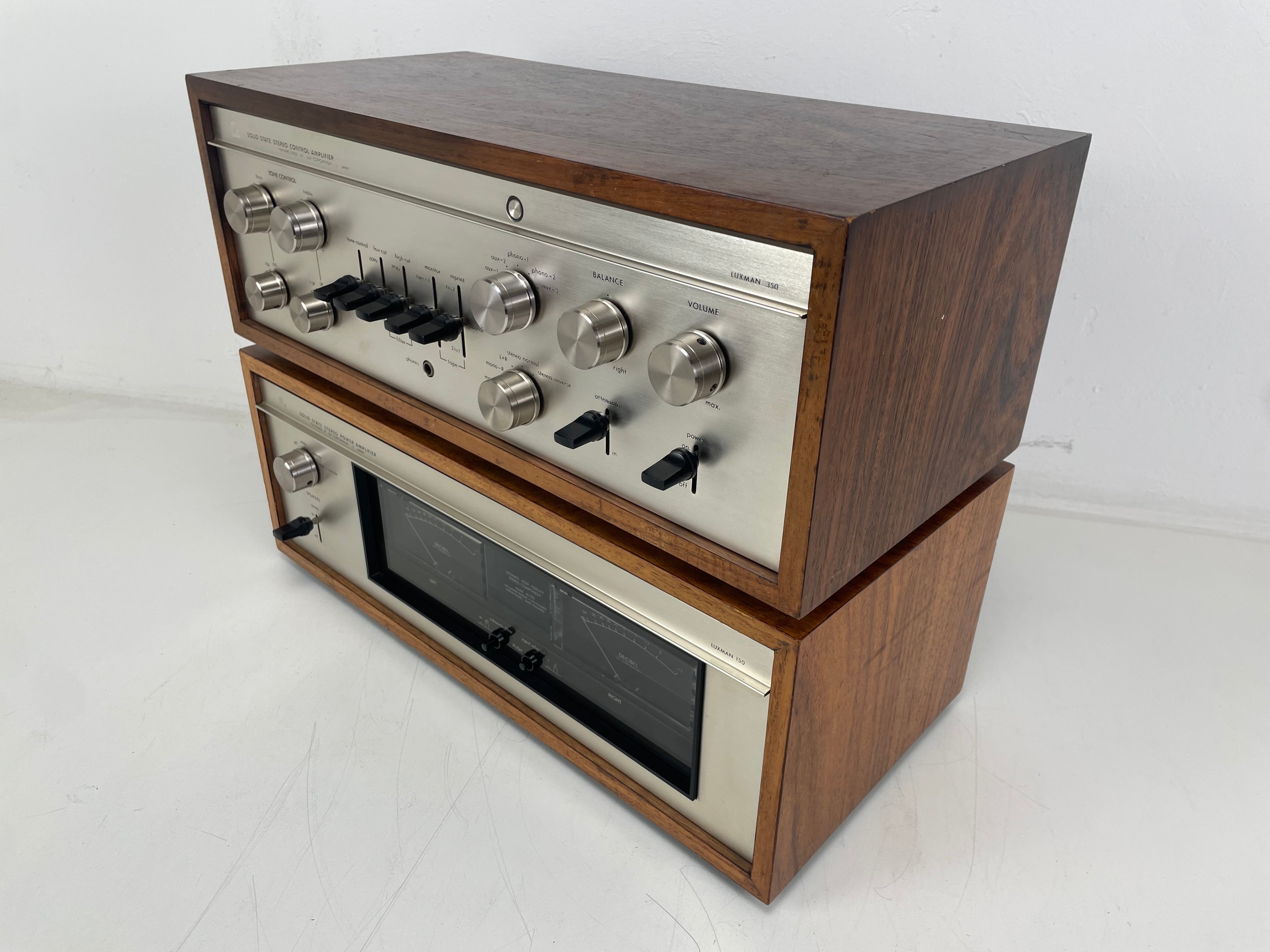 Luxman CL-350 & M-150 – Stereo Voorversterker / Eindversterker Set – Volledig Gereviseerd