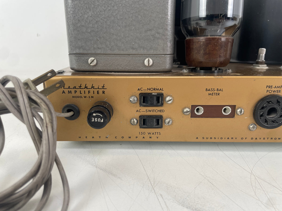 Heathkit – W-5M – Vintage Mono Tube Power Amplifier – 110V – Serviced (New Tube/Cleaned)