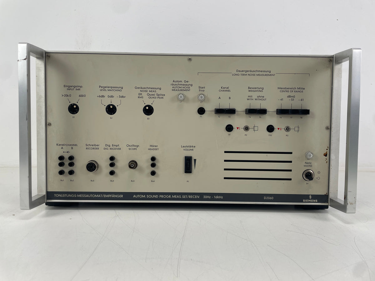 Siemens – D2060 – Automatic Sound Measurement Receiver – Powers On / Untested (As Is)