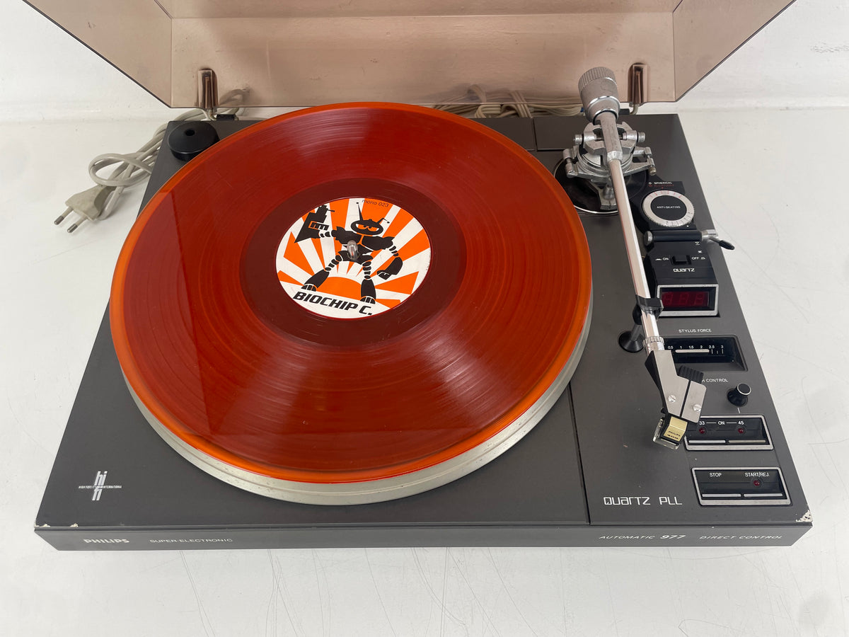 Philips – 977 – Automatic Quartz PLL Direct Control Turntable – Transport Secured - GP406