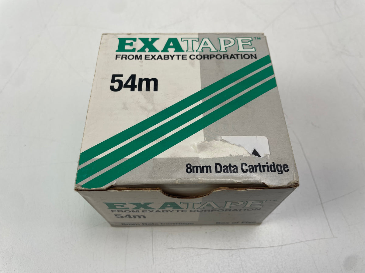 Exabyte – EXATAPE 54m – 8mm Data Cartridges & Cleaning Cartridge  NOS (Set of 4)
