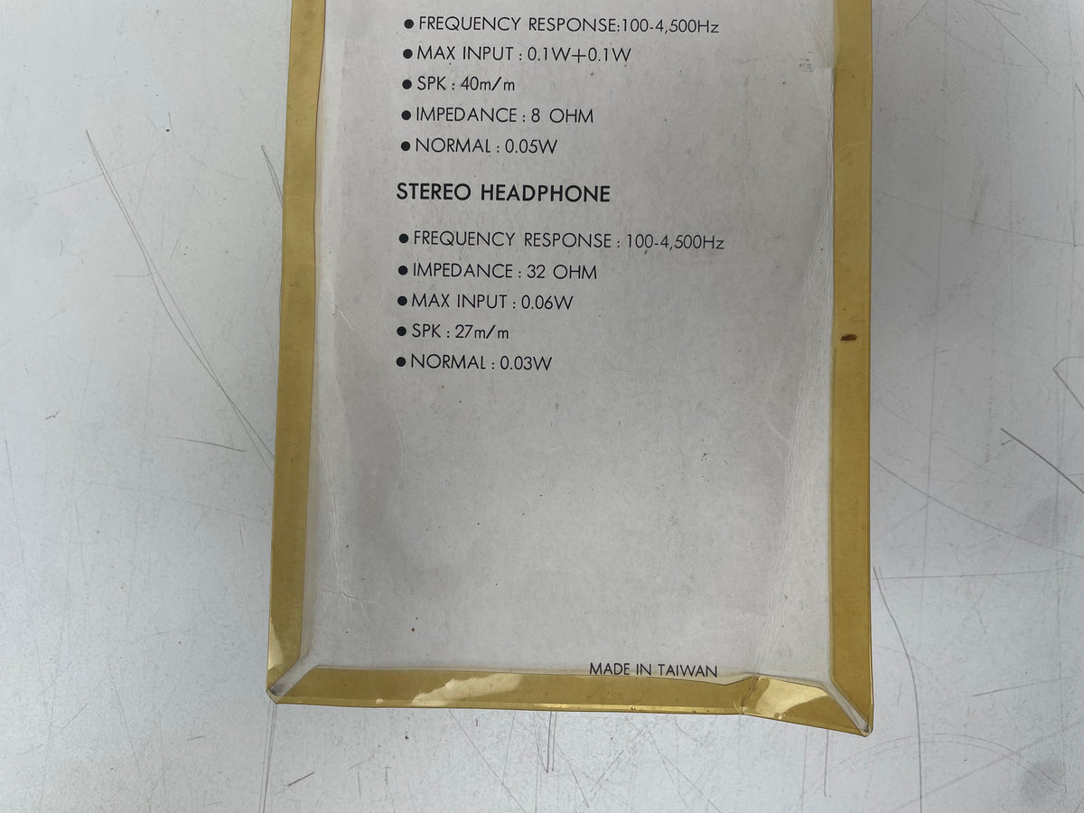 ETP Systems – GS-040T – Vintage Stereo Headphones & Mini Hi-Fi Speaker – New Old Stock