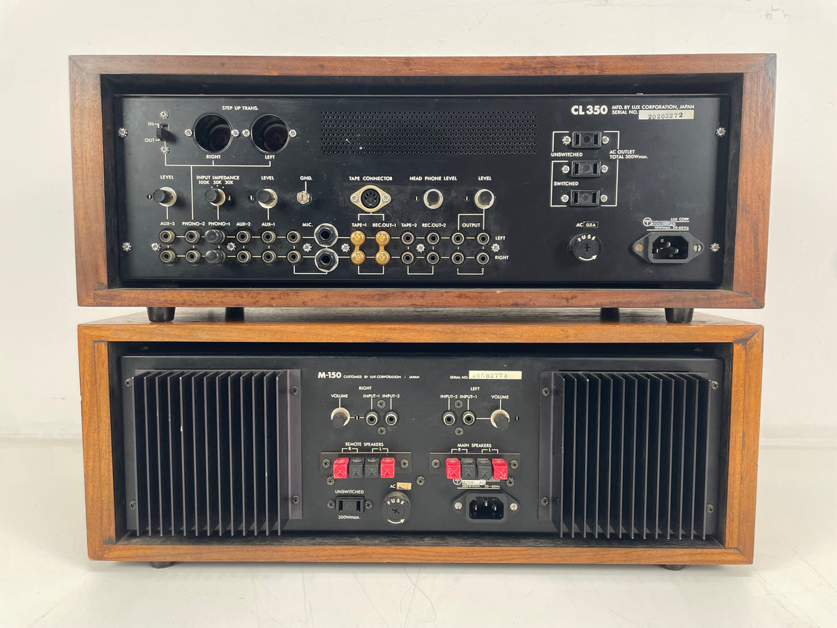 Luxman CL-350 & M-150 – Stereo Voorversterker / Eindversterker Set – Volledig Gereviseerd