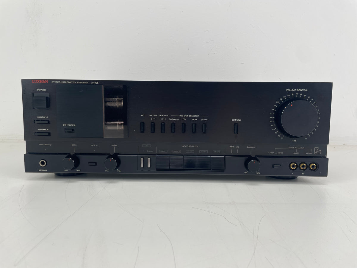 Luxman - LV-105 - Stereo Integrated Amplifier - Inc. Original Box/Manual - Mint - Serviced (Repaired)