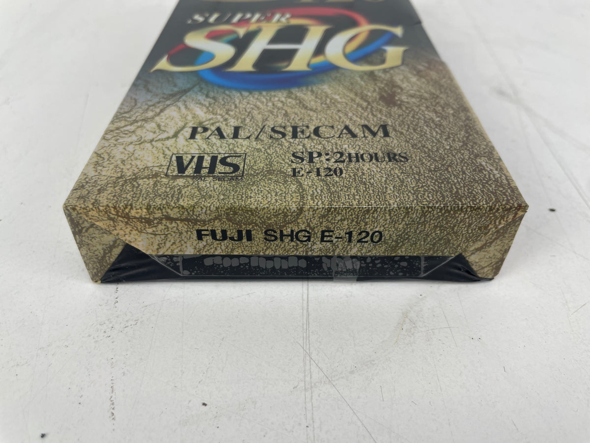 Fuji - SHG E-120 - Hi-Fi Super SHG - VHS Tape - PAL/SECAM - 120 - 2 uur - Verzegeld - NOS