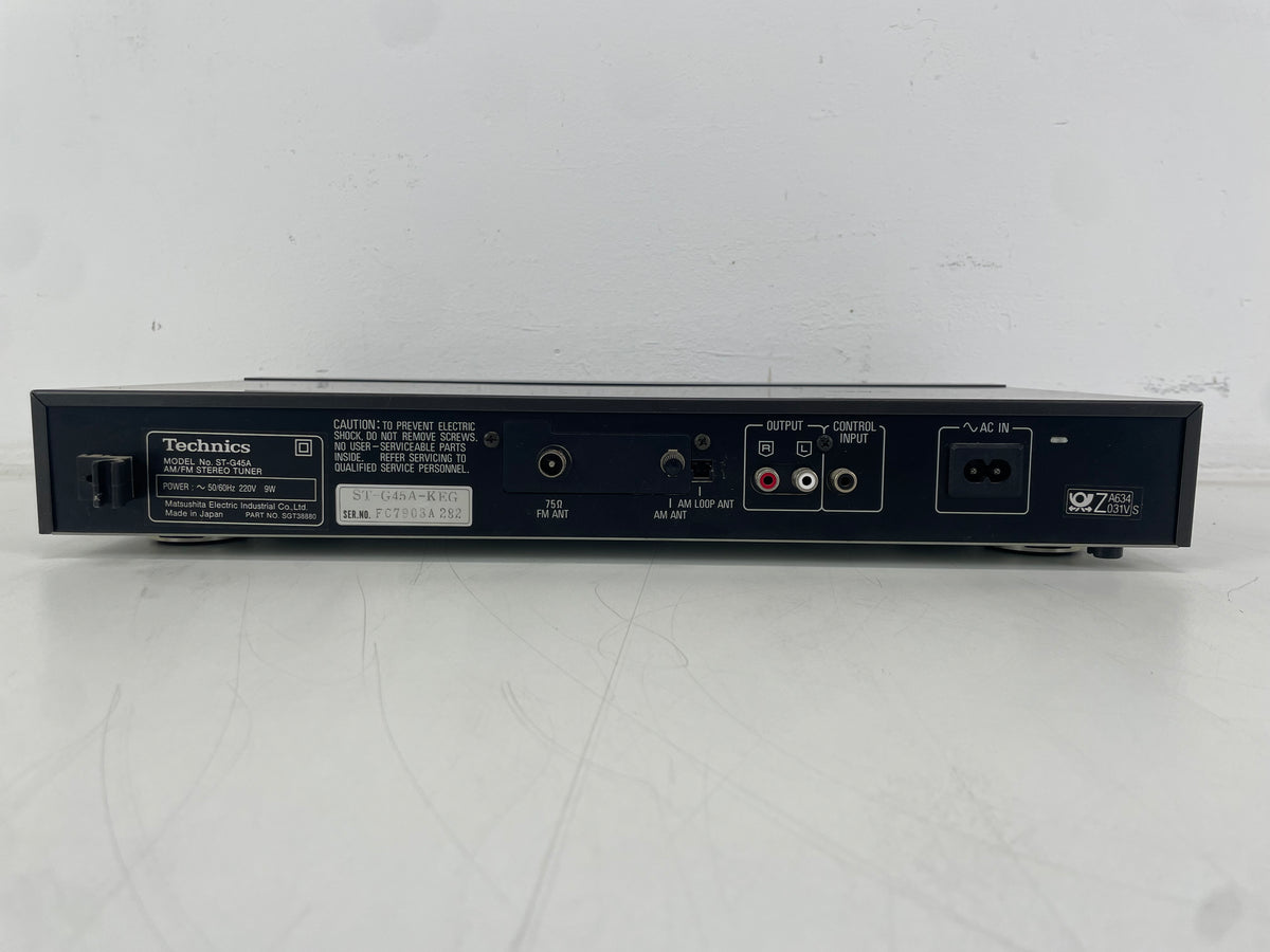 Technics – ST-G45A – Clas AA – Quartz Synthesizer AM/FM Stereo Tuner