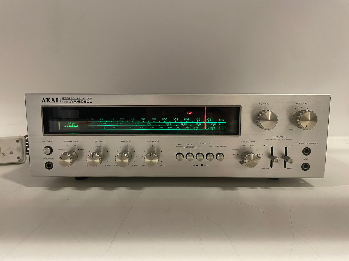 Akai - AA-8080L - Stereo Receiver - Serviced (Cleaned/Replaced)