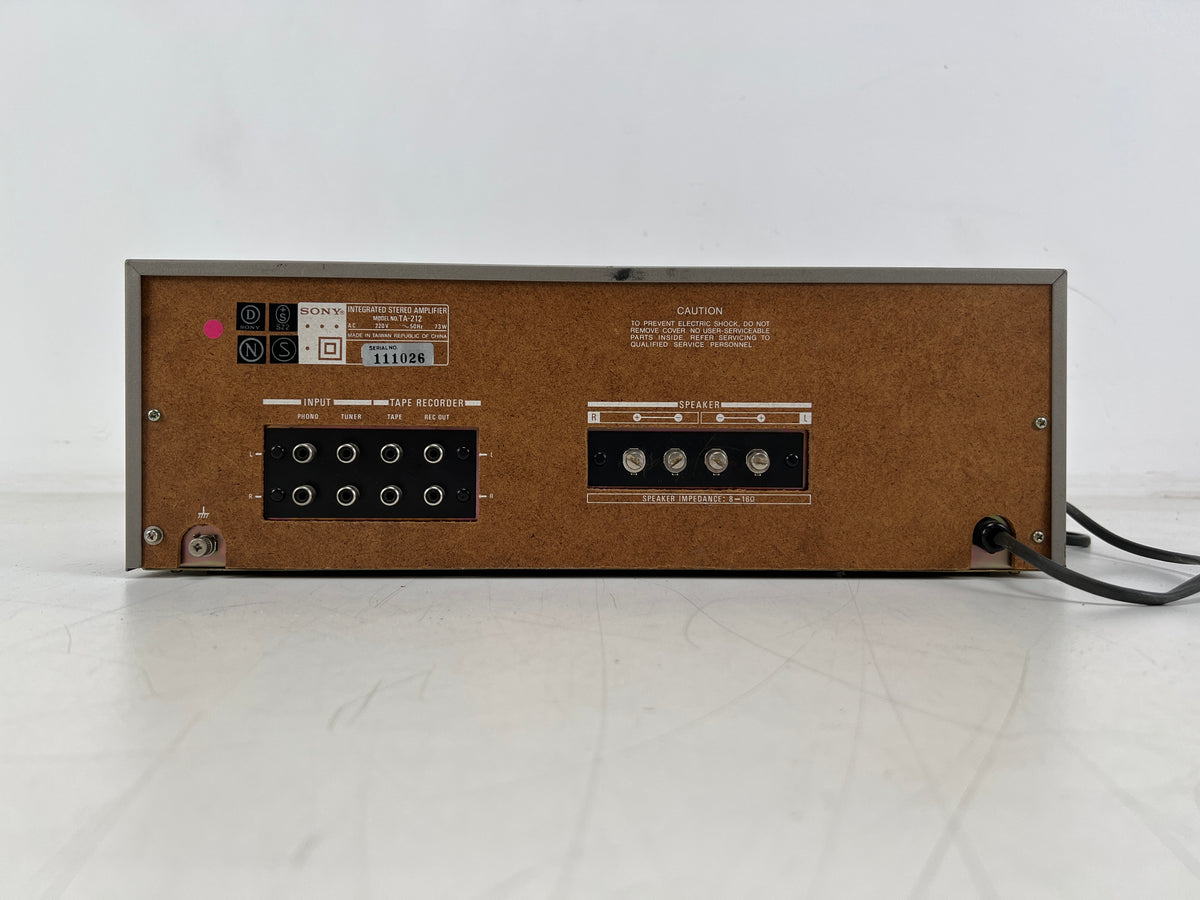 Sony – TA-212 – Integrated Stereo Amplifier – Serviced & Repaired