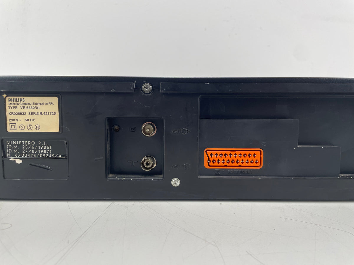 Philips - VR 6880/01 – Rare VHS HQ Video Cassette Recorder – Built-In LCD Monitor – Serviced / Recapped / Repaired