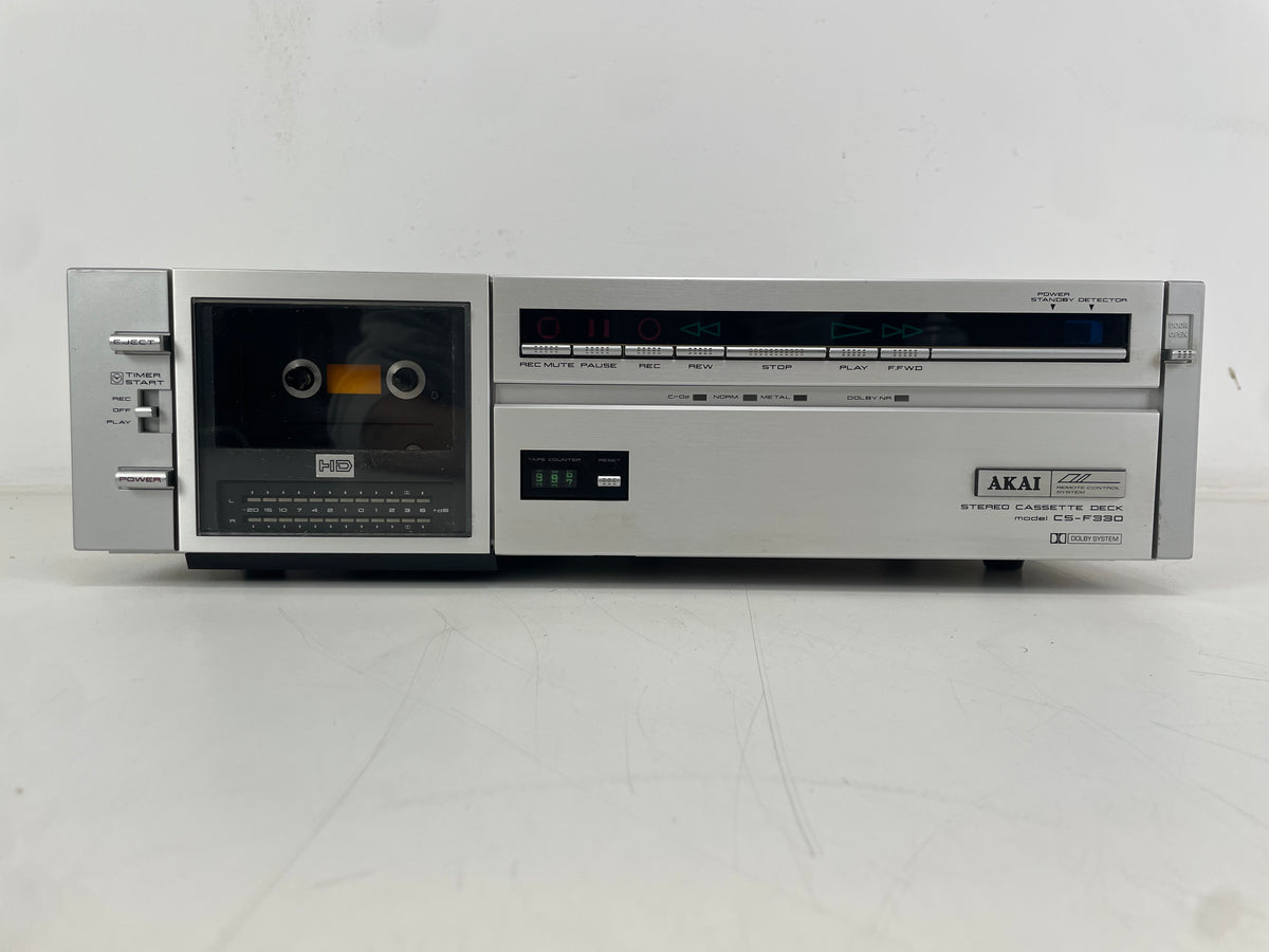 Akai – CS-F330 – Stereo Cassette Deck – 2-Head – Serviced (New Belts)