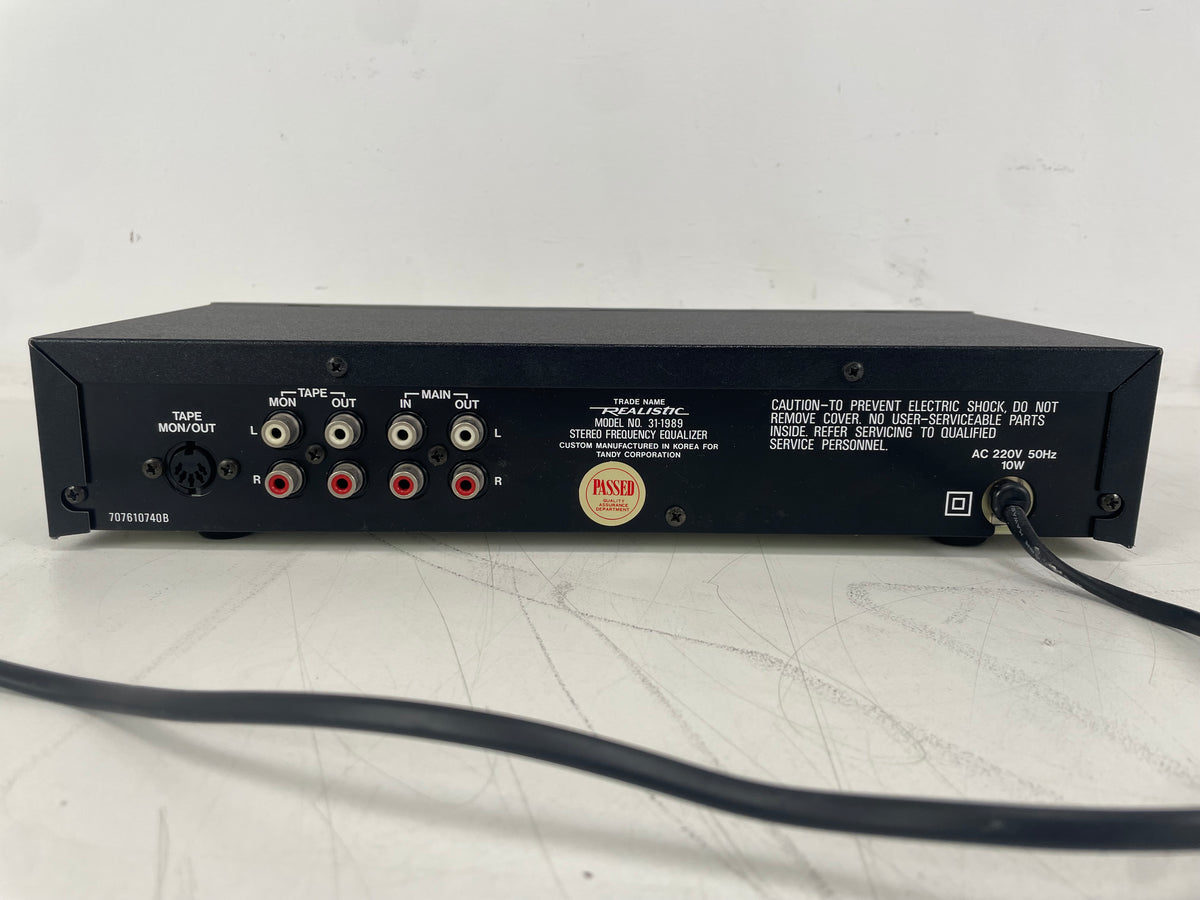 Realistic – 31-1989 – Seven Band Stereo Graphic Equalizer