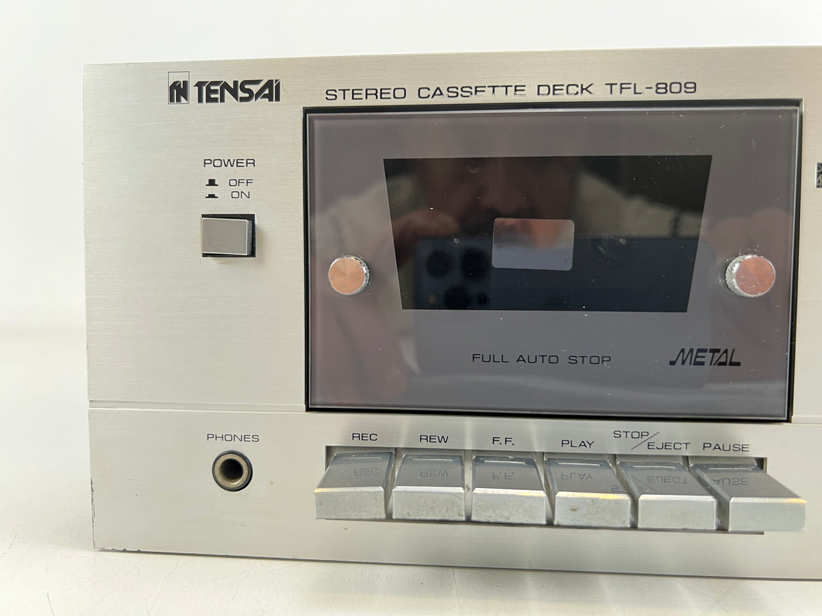 Tensai – TFL-809 – Stereo Cassette Deck – Serviced (New Belts/Cleaned)