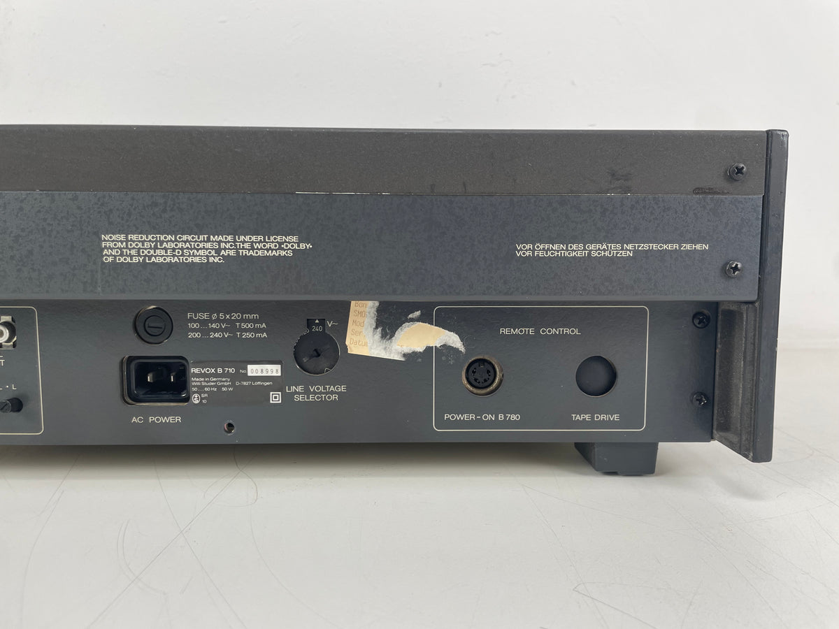 Revox (Studer) - B710 MKI-  Cassette Tape Deck - Serviced/Recapped