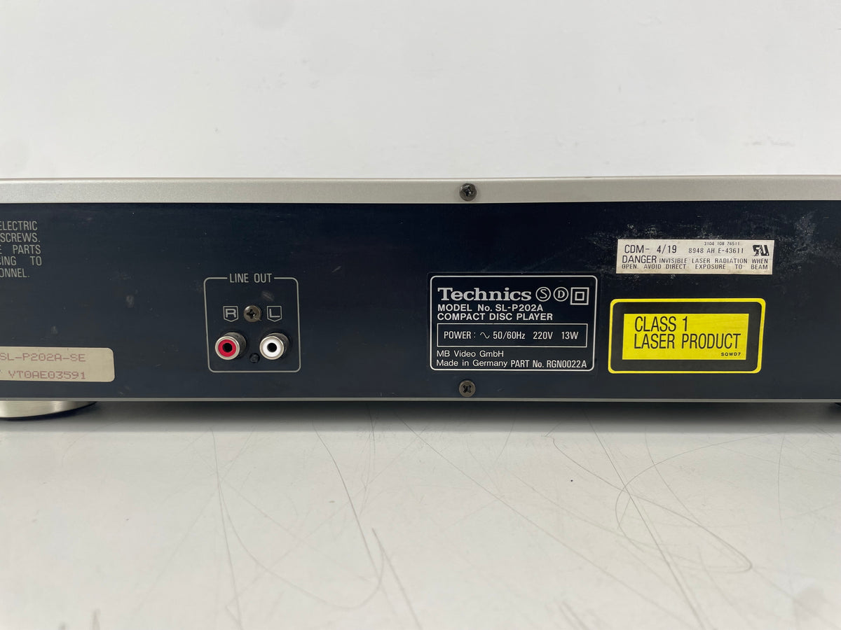 Technics – SL-P202A – Compact Disc Player – 20-Bit High Resolution