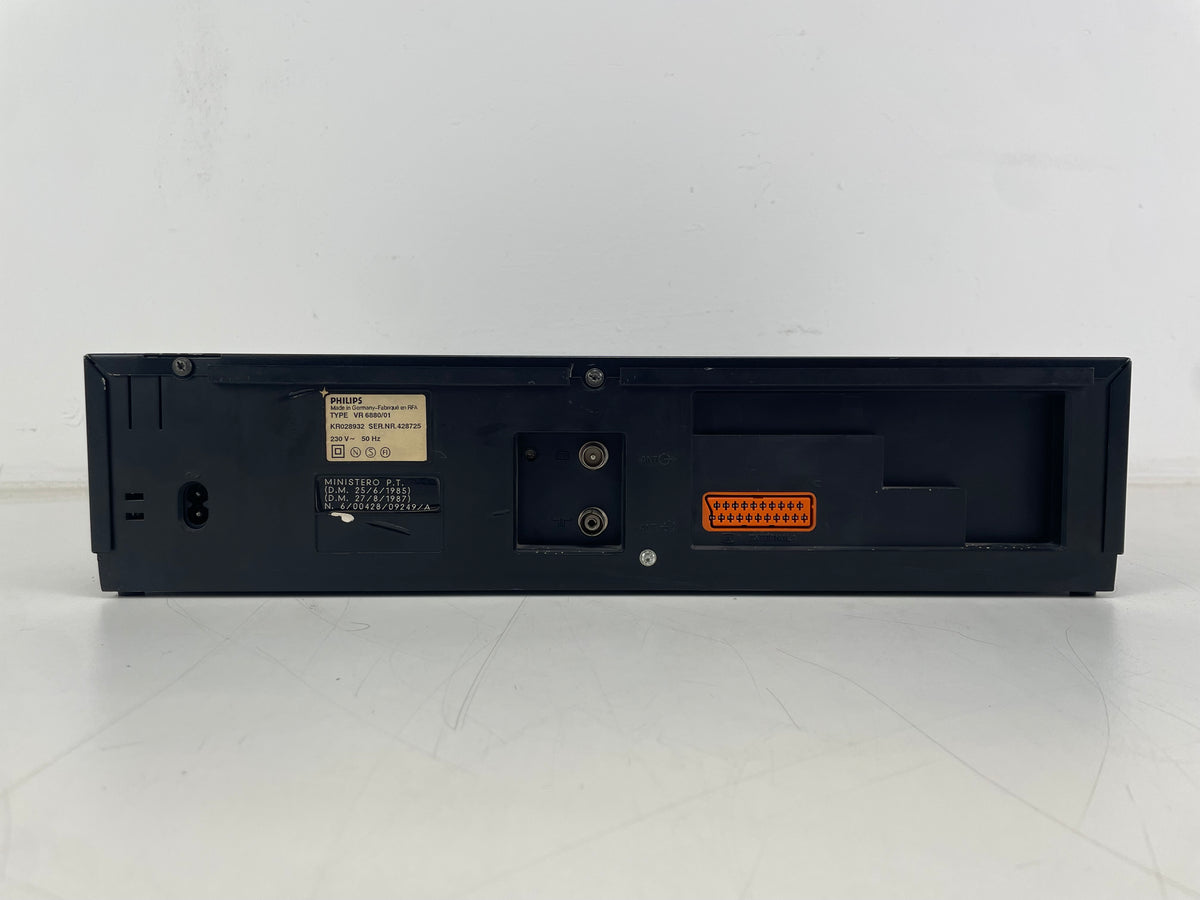 Philips - VR 6880/01 – Rare VHS HQ Video Cassette Recorder – Built-In LCD Monitor – Serviced / Recapped / Repaired