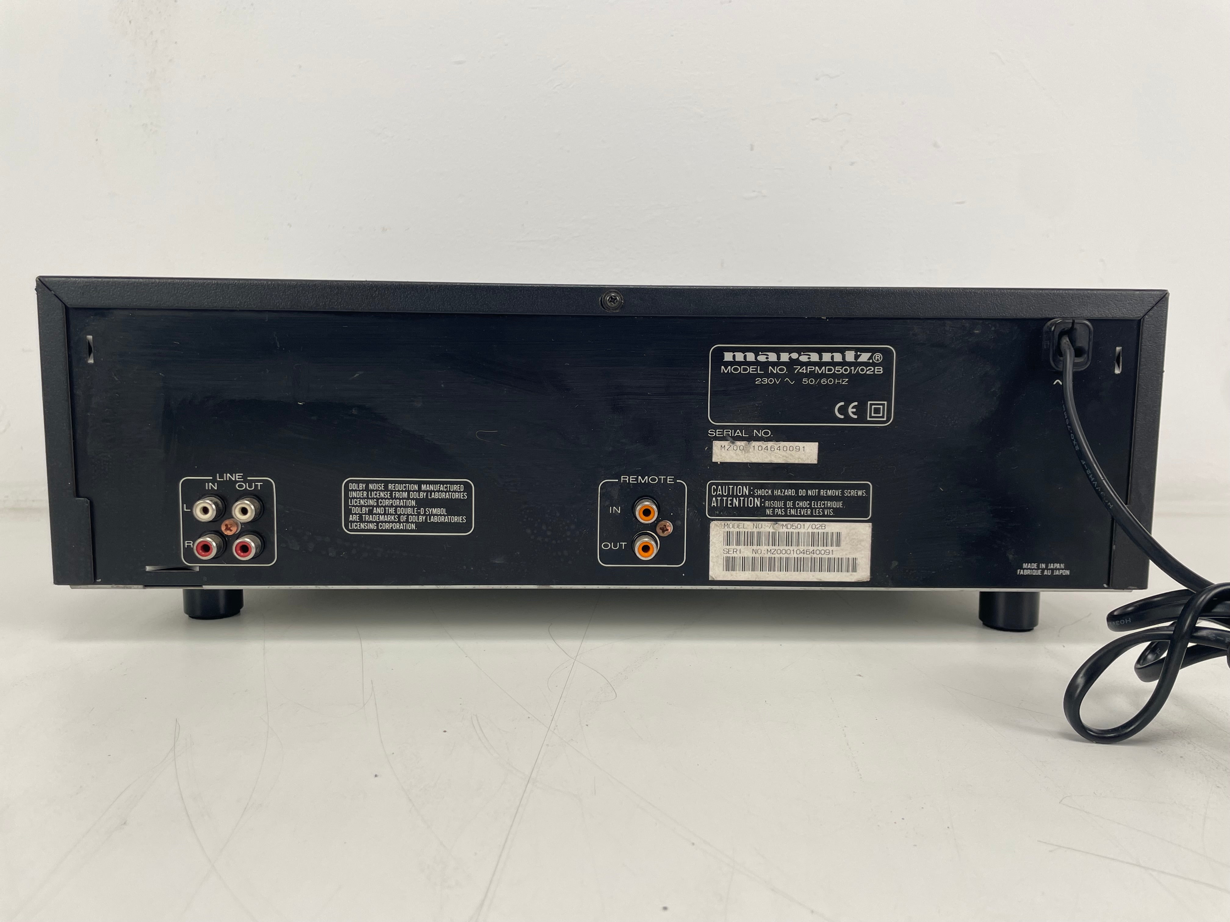 Marantz - PMD501 - Professioneel Stereo Cassettedeck - 2-Kops - Gekeurd (Nieuwe Voetjes)