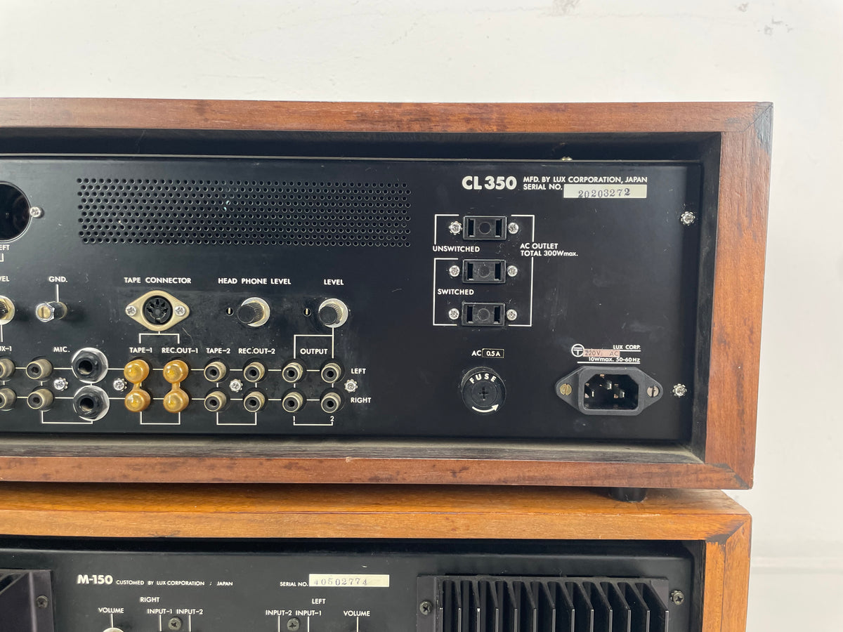 Luxman CL-350 & M-150 – Stereo Voorversterker / Eindversterker Set – Volledig Gereviseerd