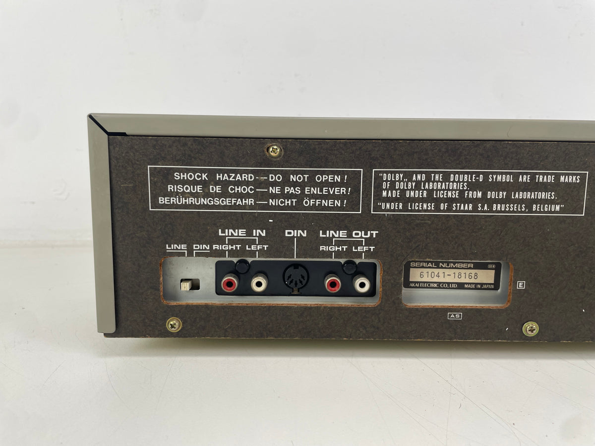 Akai – CS-F330 – Stereo Cassette Deck – 2-Head – Serviced (New Belts)