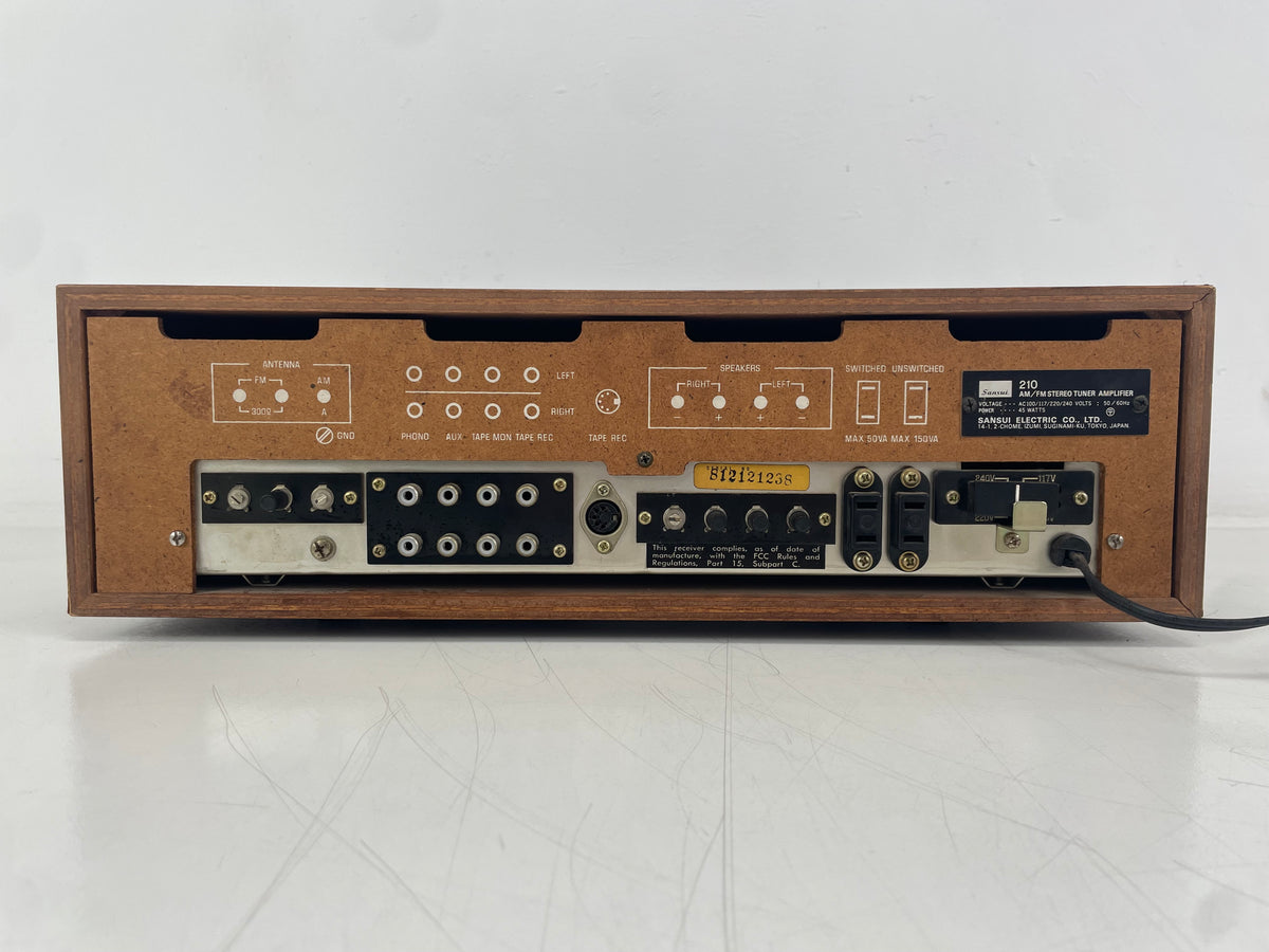 Sansui – 210 – Vintage Stereo Tuner Amplifier – Serviced (New Lamps/Cleaned)