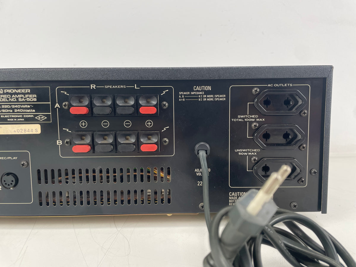 Pioneer - SA-508 - Stereo Integrated Amplifier - Blueline Series